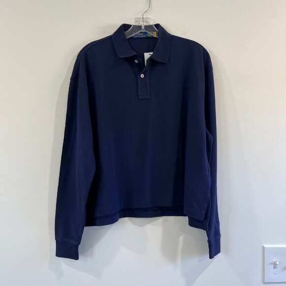 RalpH Lauren Women Cropped Long Sleeve Shirt Medium NWT - Picture 1 of 7